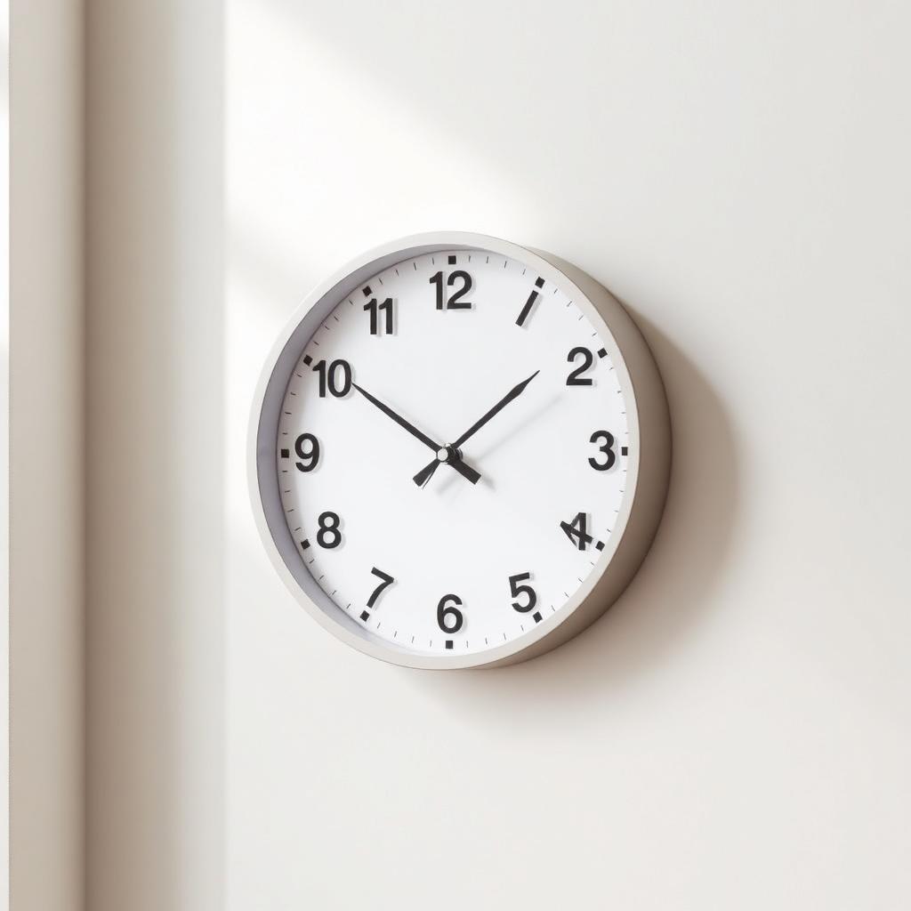 Modern round wall clock